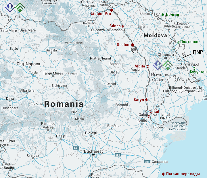 Грузовые перевозки из Румынии в ПМР, не дорого